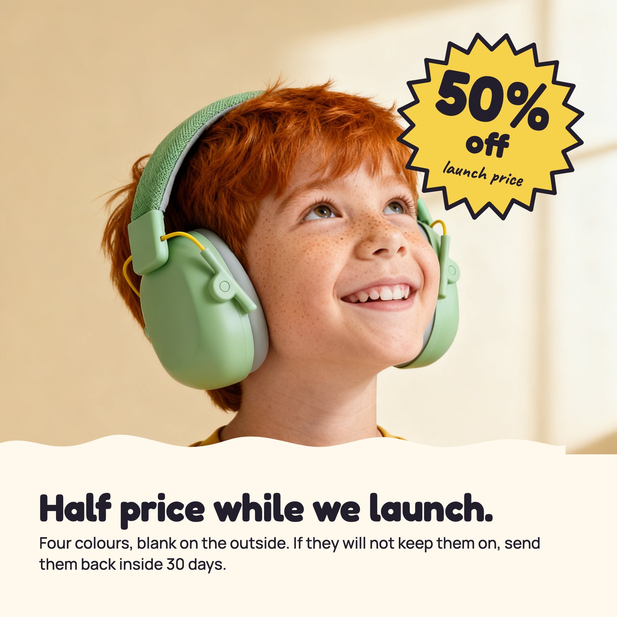 kalmkind ear defenders, launch offer