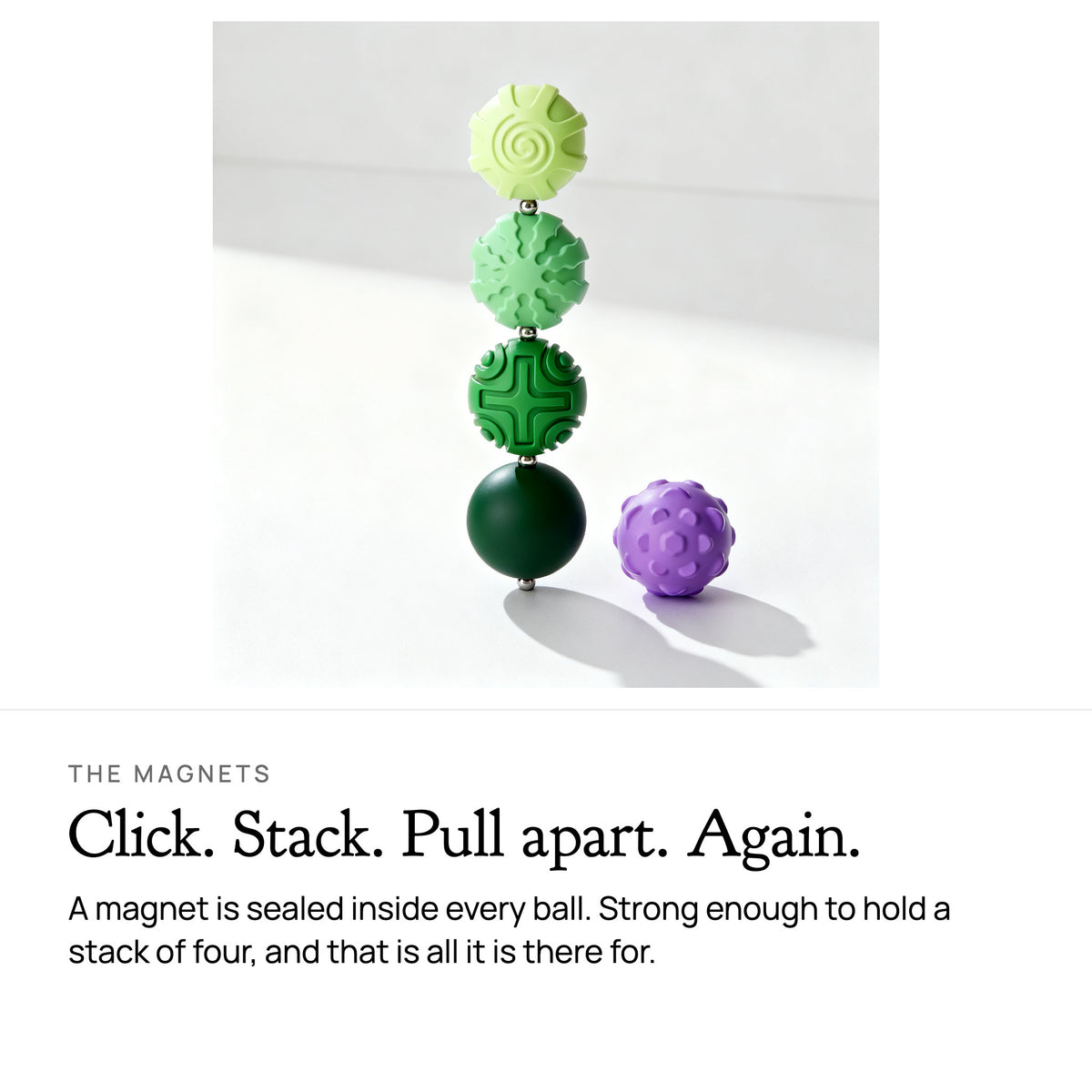 kalmkind pebbles, magnets